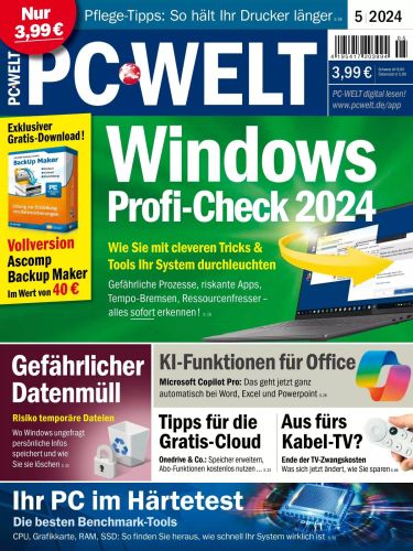 Cover: Pc Welt Magazin Mai No 05 2024