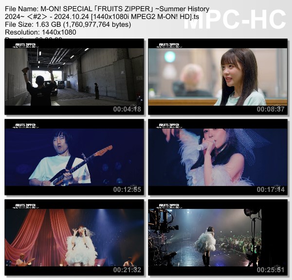 [TV-Variety] FRUITS ZIPPER ~Summer History 2024~ <#2> (M-ON! 2024.10.24)