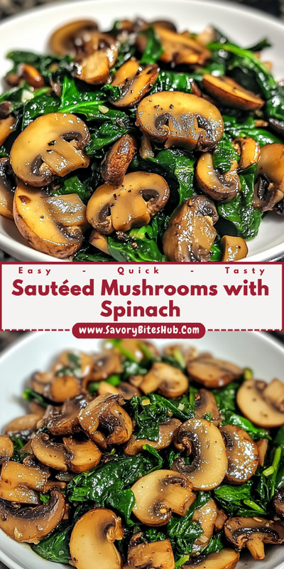 Sautéed Mushrooms with Spinach
