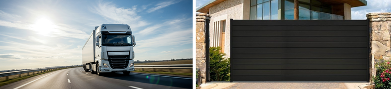 Portail coulissant aluminium