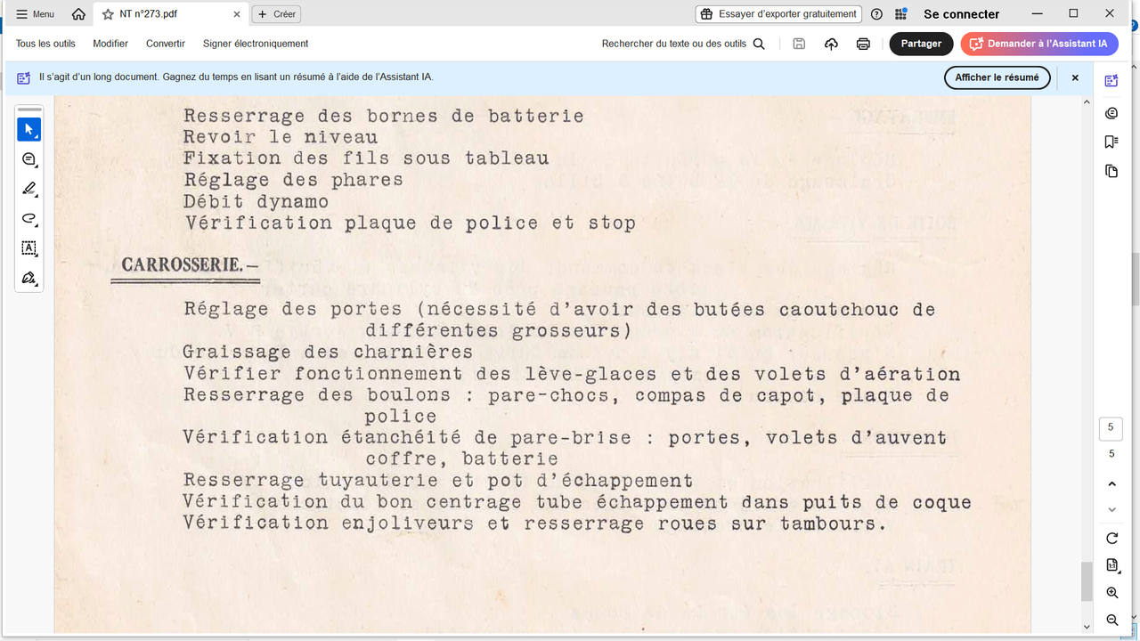 Vérification du centrage du tube à la révision