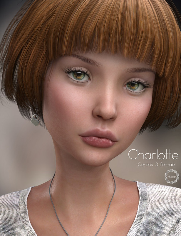     P3D Charlotte HD for Genesis 3 Female