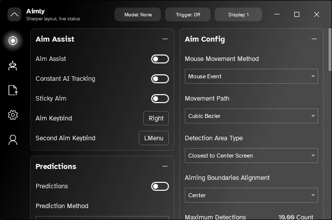Aimly 2.5.2 UI
