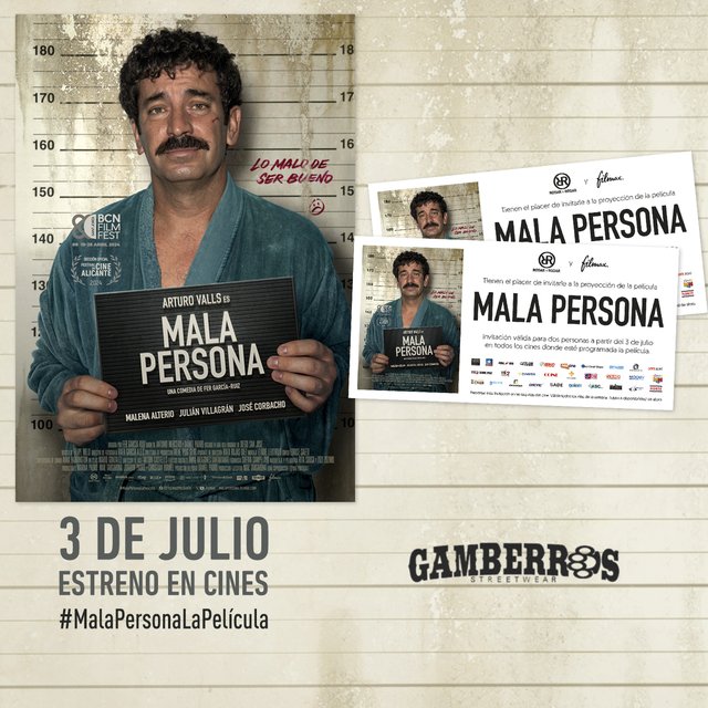 SORTEAMOS ENTRADAS DE CINE DE LA COMEDIA ESPAÑOLA “MALA PERSONA”