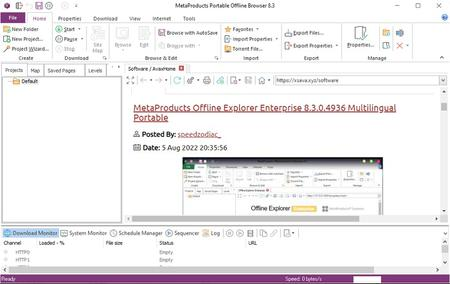 MetaProducts Portable Offline Browser 8.4.0.4948 Multilingual Portable