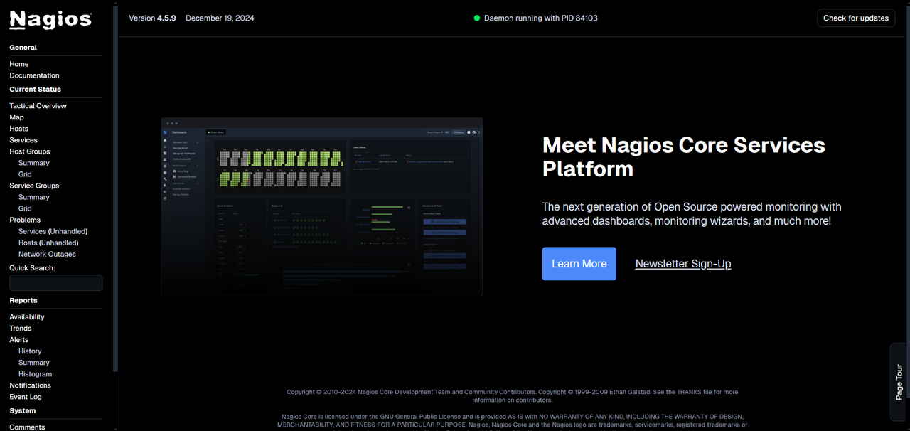 Nagios Dashboard