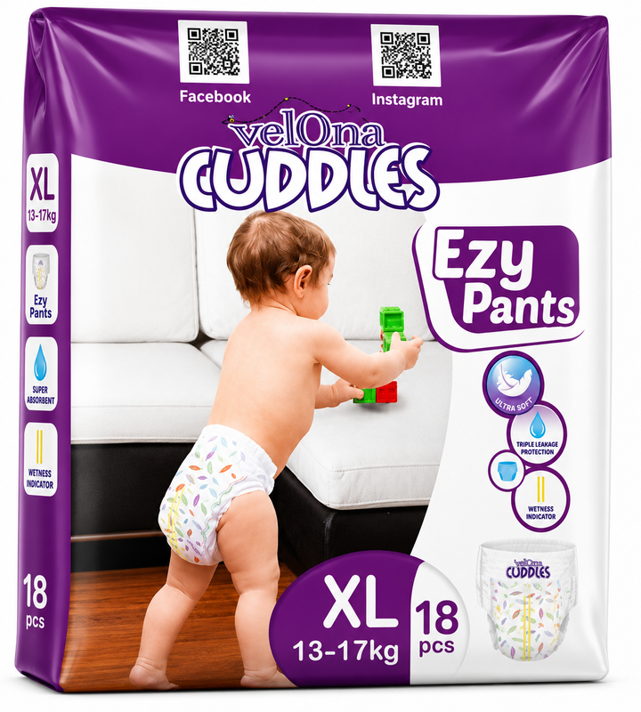 Vellona Cuddles Ezy Pants (XL) 18Pcs