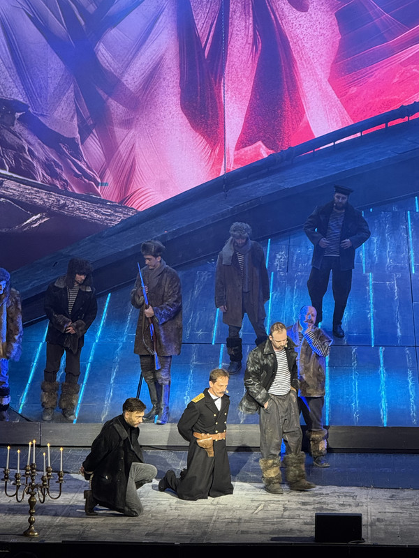 Ермак , Быстрова и Заусалин в мюзикле «Святая Анна» Театра Армии 