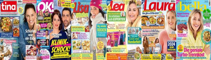 Cover: 6 mal Frauenmagazine No 03 vom 10  Januar 2024