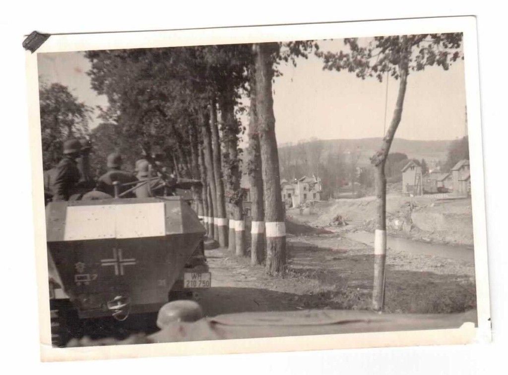 Foto 2.WK Grenze Luxemburg Belgien I.R.(mot)15 S