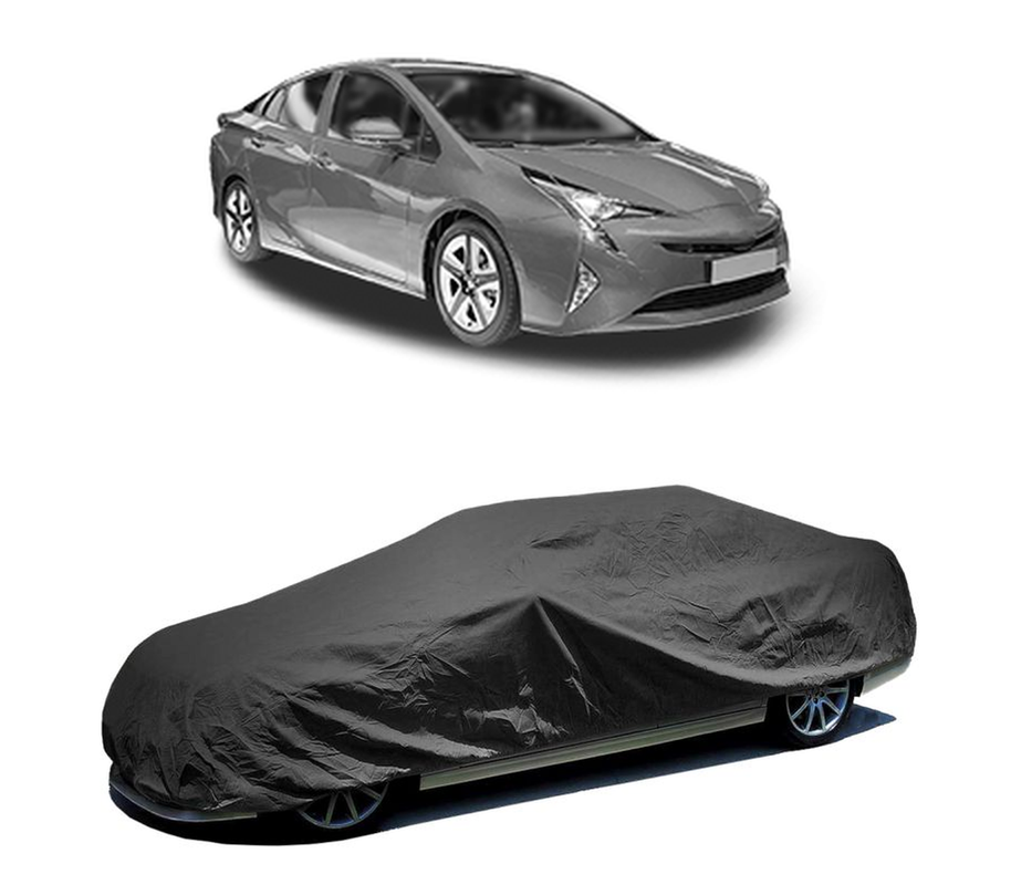 Husa tip prelata auto pentru TOYOTA PRIUS (_W5_) 2015 - 2022,culoare negru, material textil impermeabil, rezistanta la intemperii praf UV, CARPASSION Husa Protectie