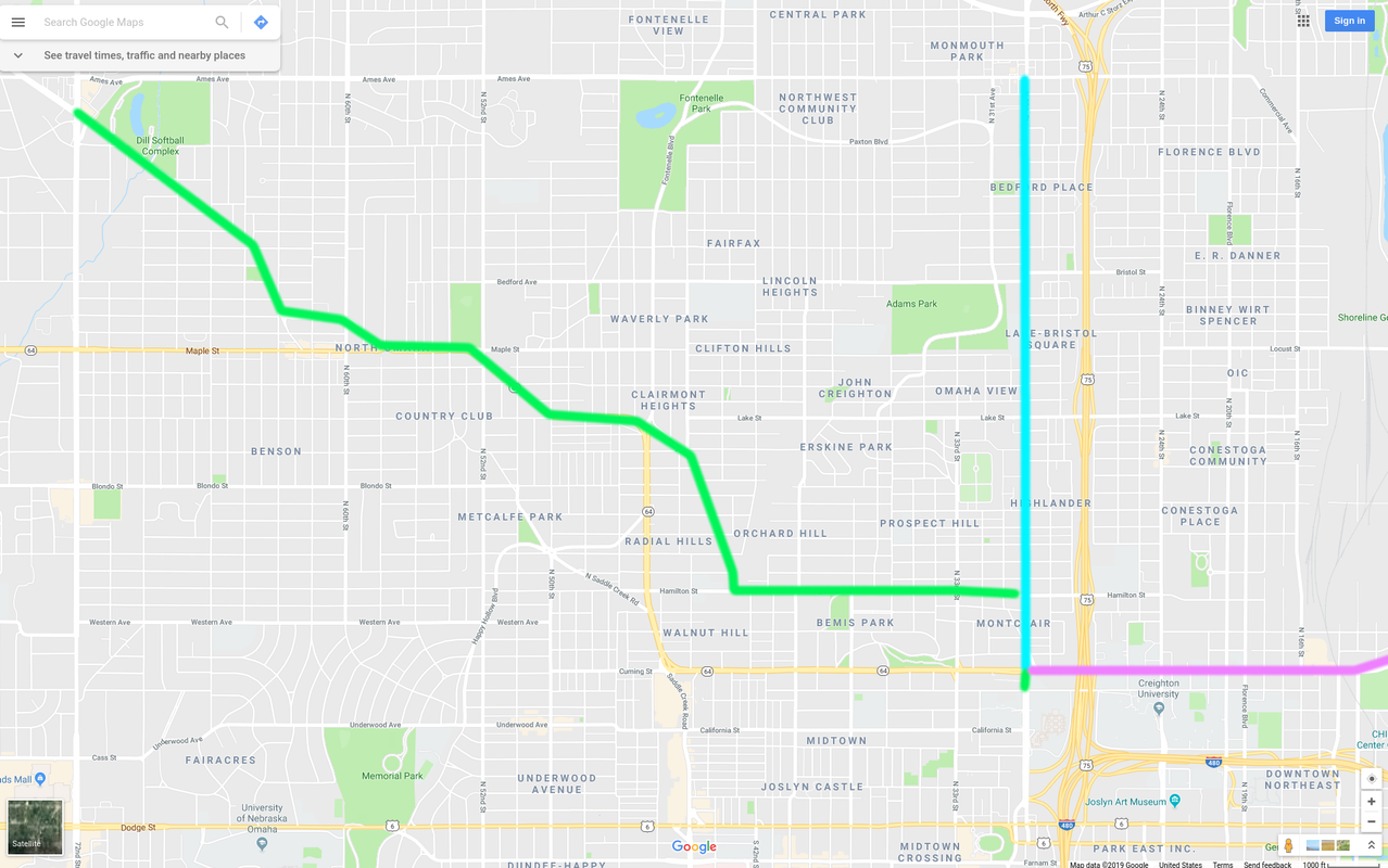 complimentary bike path