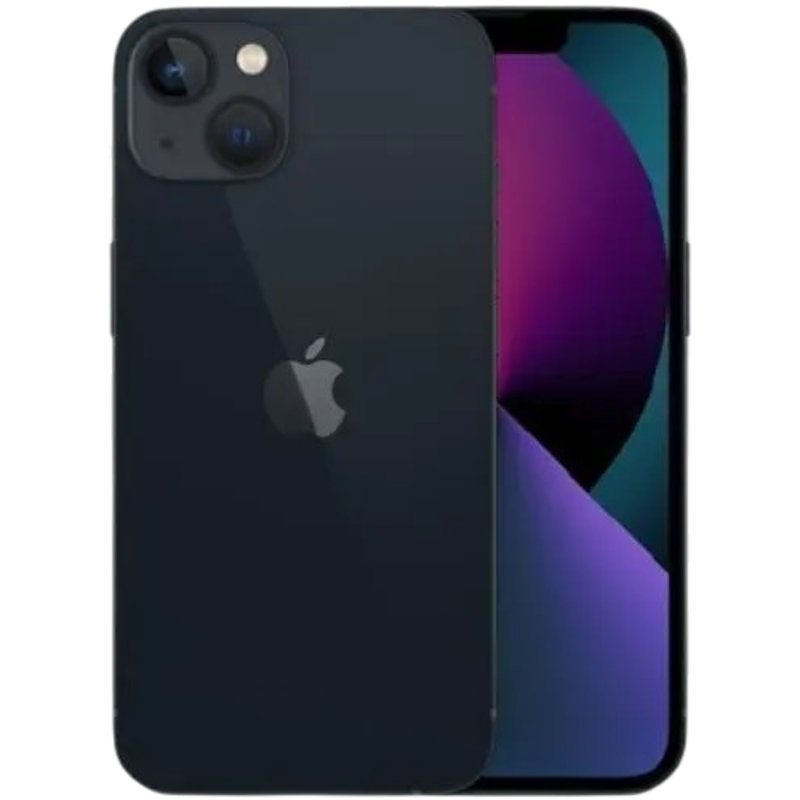 Apple iPhone 13 128GB Black - Front/Back