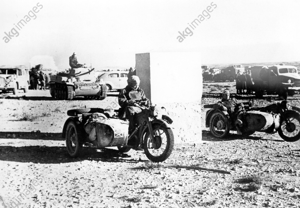 II. WK - Afrikafeldzug - Kradschützen 1942
