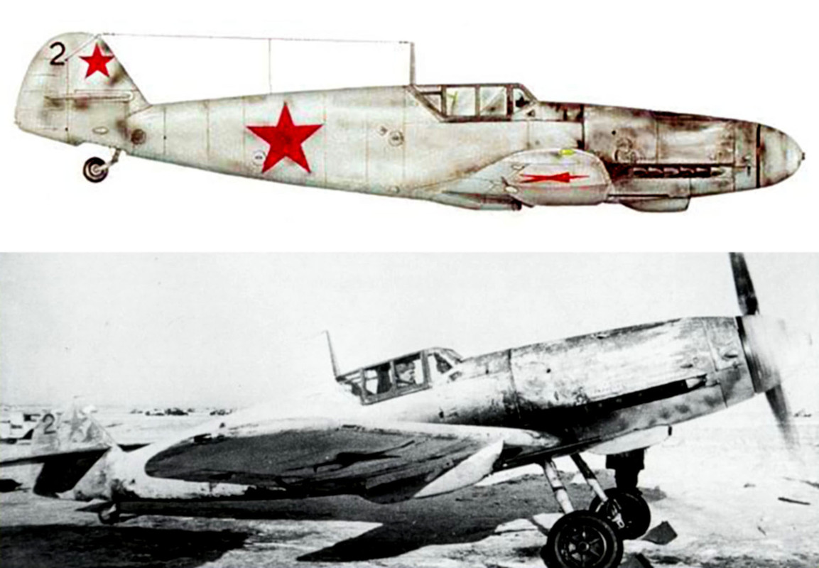Évaluation soviétique des avions de la Luftwaffe capturés Messerschmitt-Bf-109-G2-R6-II-JG3-WNr-14513-Stalingrad-captur-par-les-Sovi-tiques-17-janvier-1943-0-C