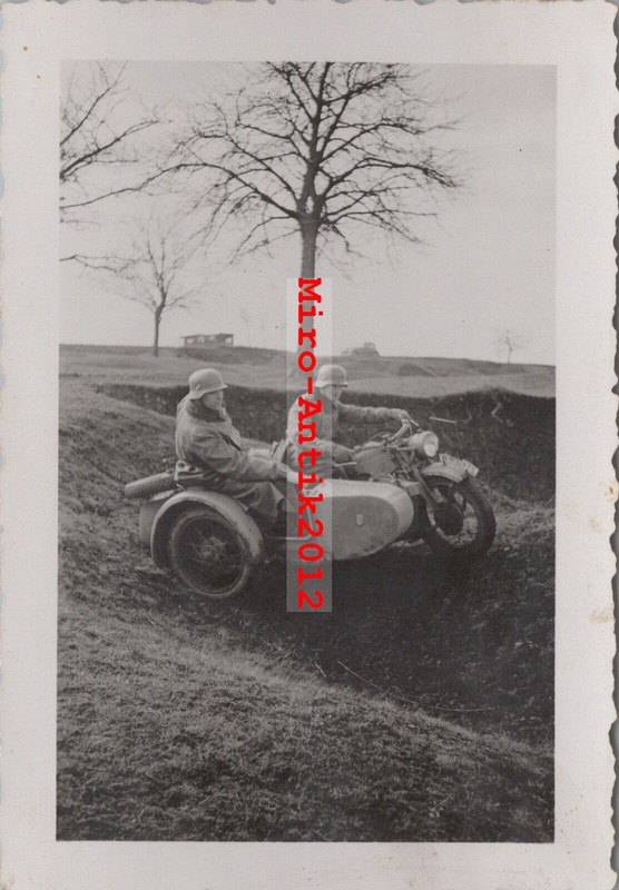 Foto, Panzer Jäger aus Giessen, Krad im Gelände, Pirmasens 1939, 01 (N)50960