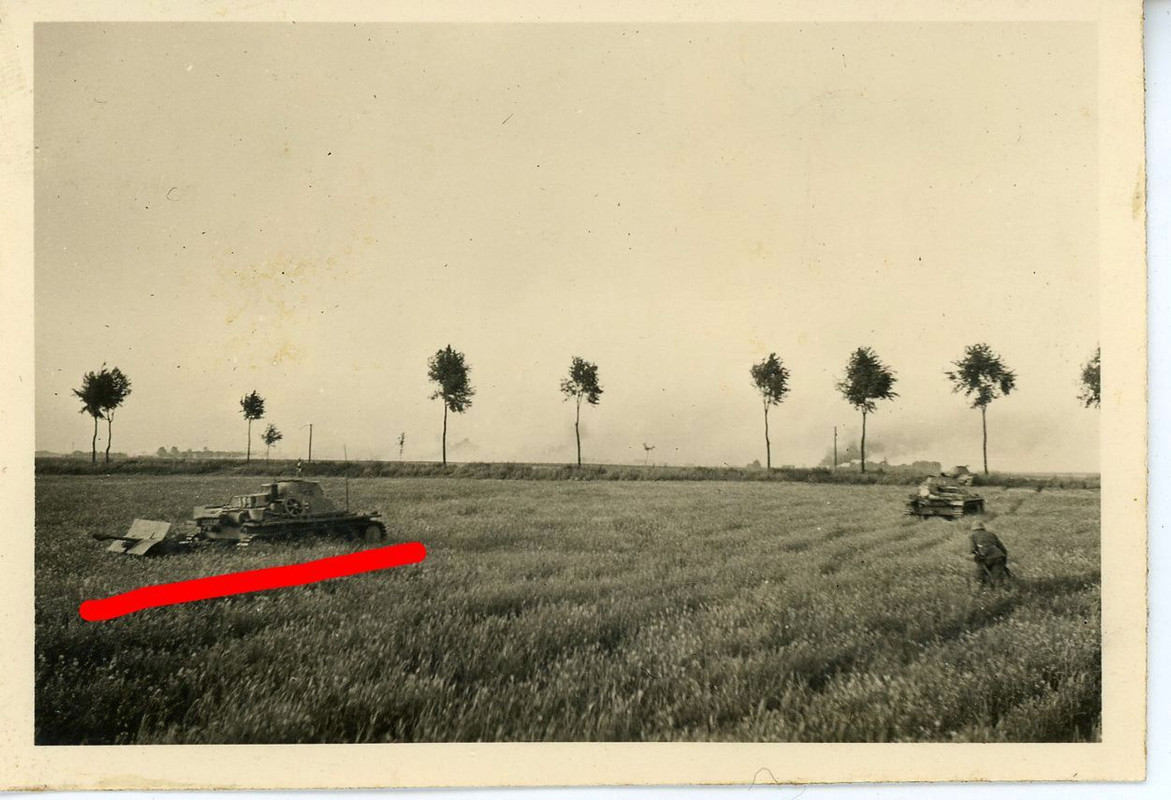 Panzer Tank Anhänger Frankreich France Kämpfe Fo