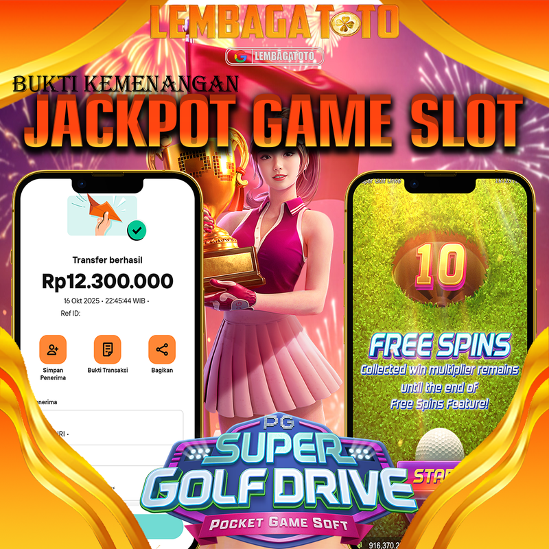 BUKTI JACKPOT 17 OCTOBER LEMBAGATOTO SUPER GOLF DRIVE Rp.12.300.000,- LUNAS
