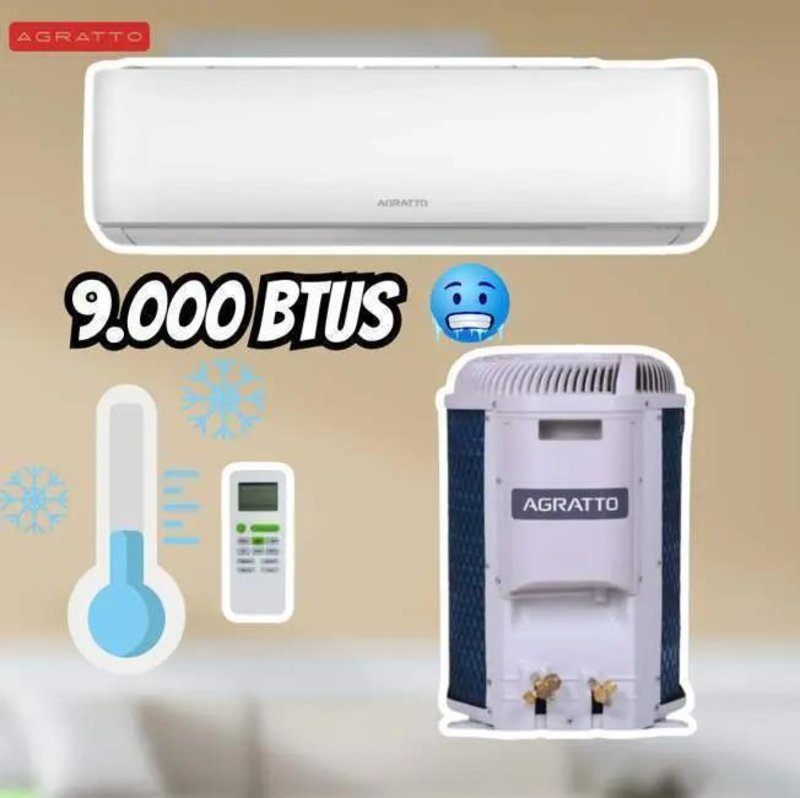 Ar-Condicionado Split HW Agratto One Top 9.000 BTUs R-32 Só Frio 220V