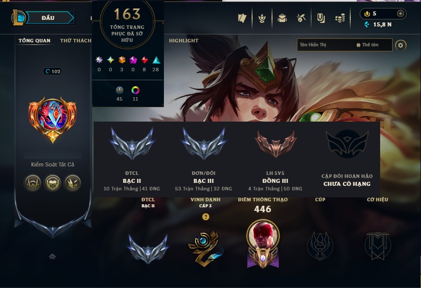 Acc LMHT # - Khung Bạc