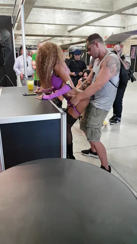 Horny Couple Caught Fucking in Public