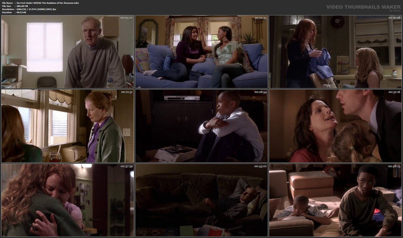 Six Feet Under S05E06 The Rainbow of Her Reasons.mkv