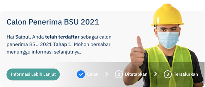 Cek status calon penerima BSU 2021