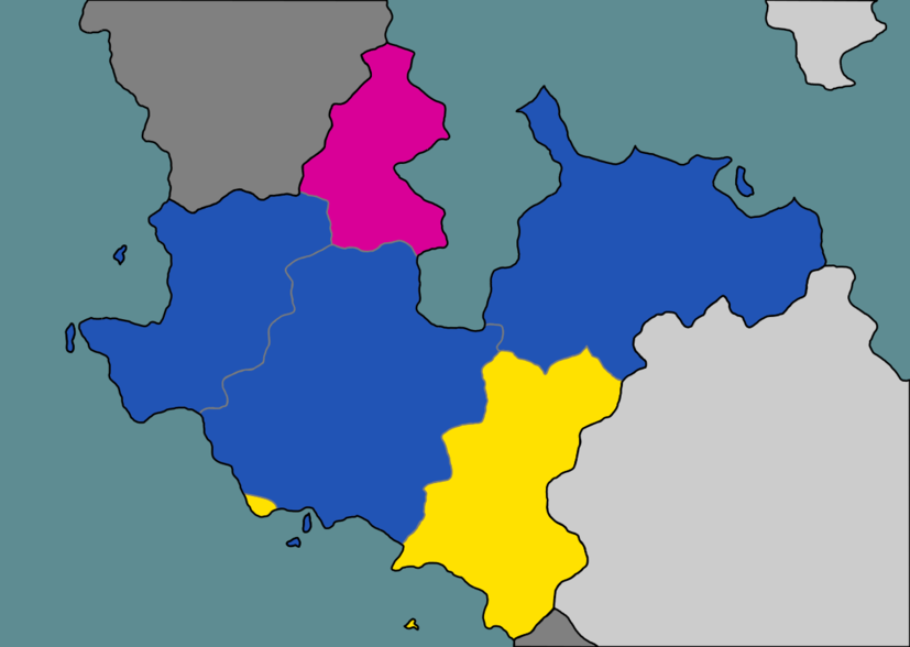 Résultat des élections sénatoriales intermédiaires de 2013 sous forme de carte