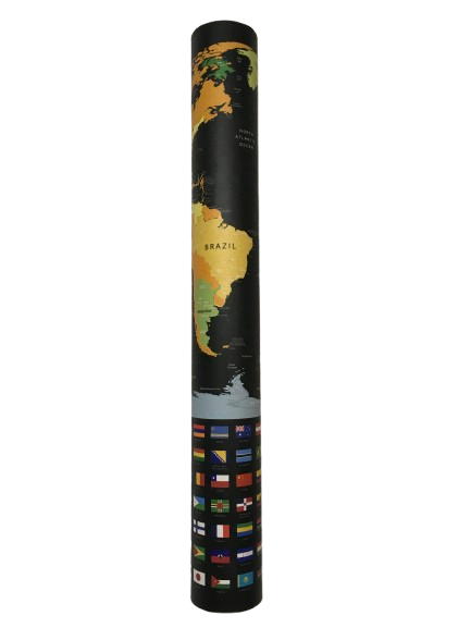 Scratch Off Maps Medium, Black