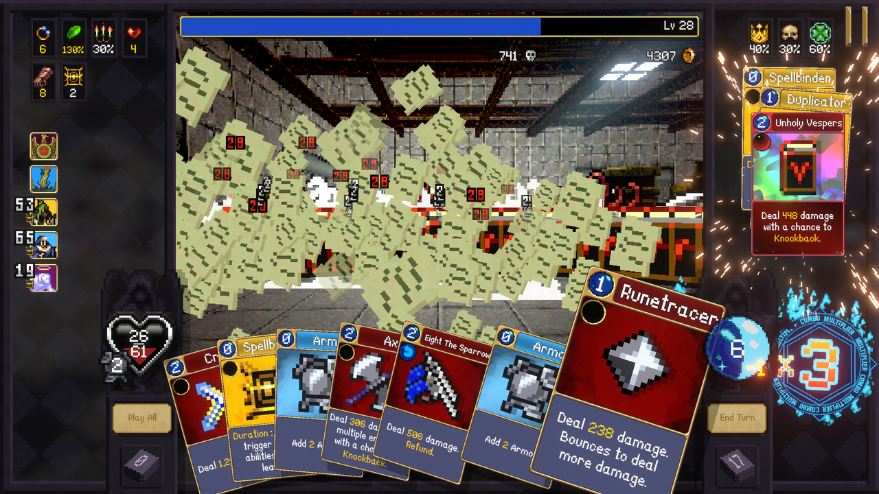 Unholy Vespers weapon in Vampire Crawlers 