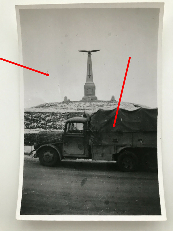 Foto Rußland,Denkmal bei Borodino vor Moskau, LKW, sewlten!