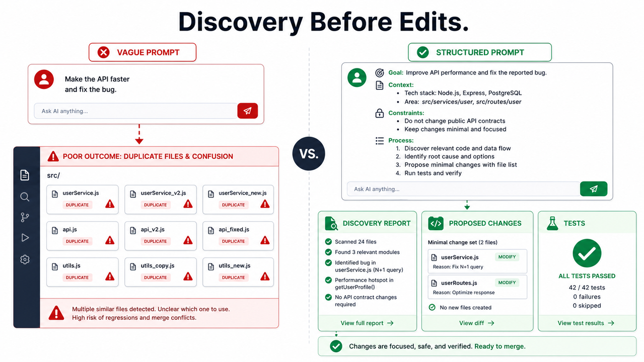How to Use Prompts to Reduce Redundant Code Generation in Claude Code prompt comparison