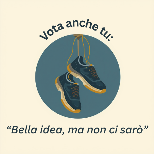 Resilient Political Logo with Worn Shoes