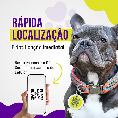 Pingente QR Code para cães e gatos AnimallTag