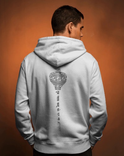 Hanuman Gada Mantra Backprint Hoodie