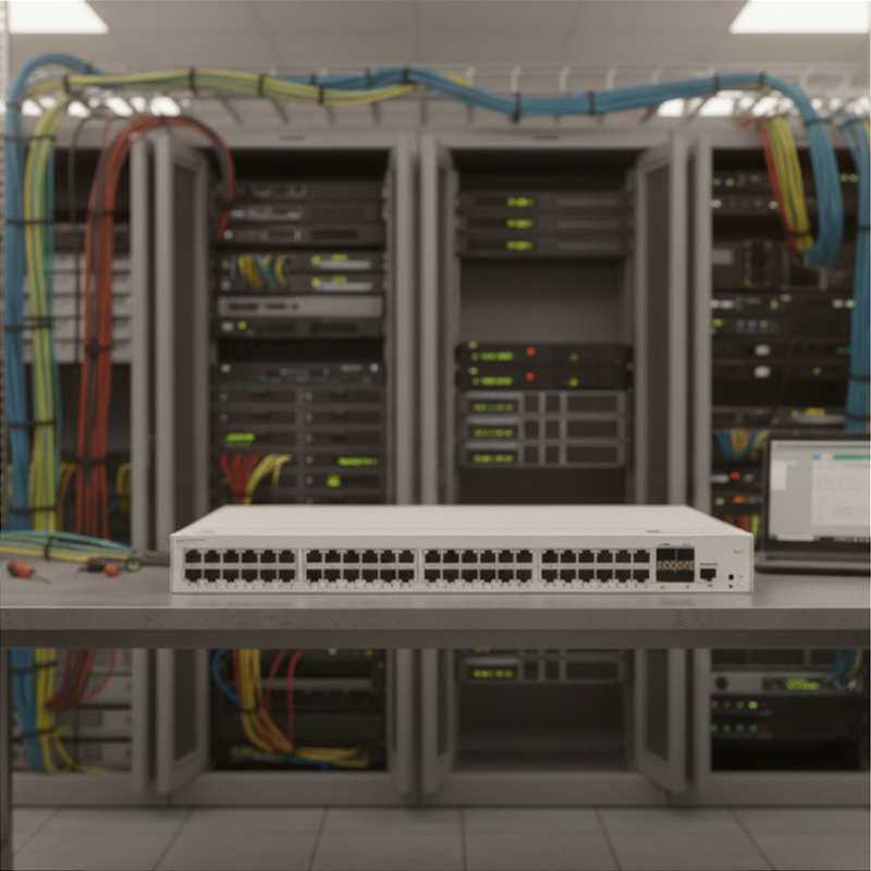 Detalhe dos Uplinks 10GE SFP+