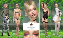 Inger Holmgren realm of oblivion - blonde custom character Sims 4 CAS outfit preview - thumbnail