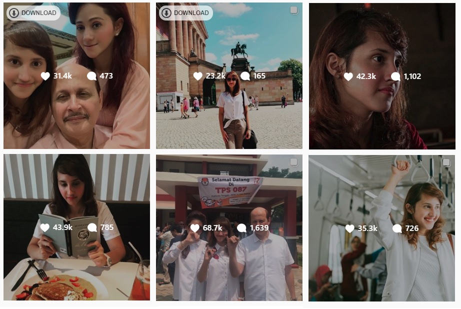 Unggahan di akun instagram Tsamara