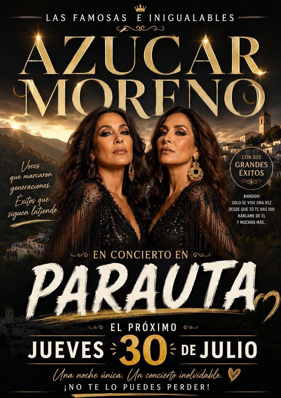 Concierto de Azúcar Moreno en Paráuta