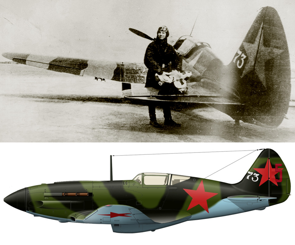 Mikoyan-Gurevich-MiG-3-12GvIAP-White-73-with-Sergei-Rubtsov-at-Vnukovo-1942-01