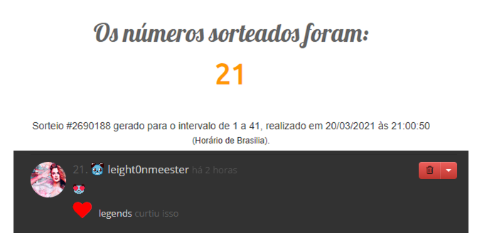 sorteio
