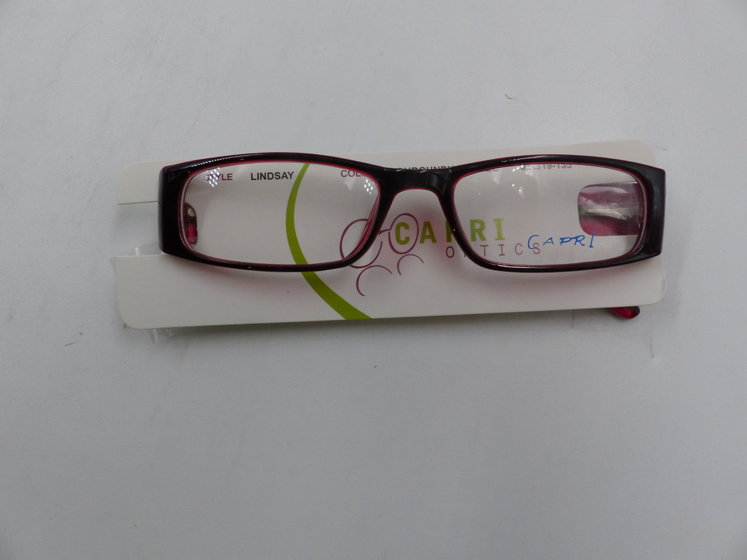 CAPRI OPTICS IN THE STYLE LINDSAY WOMENS EYEGLASSES BURGUNDY IN SIZE 52-19-135