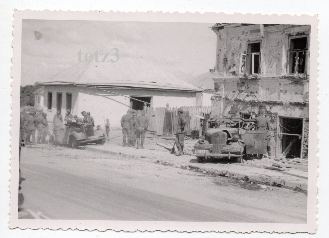 Russland Korczek 1941 Fliegerangriff Trümmer Zer