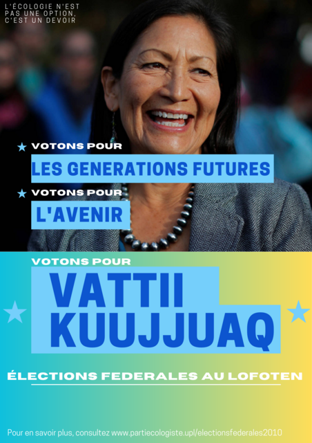 affiche de campagne de Vattii Kuujjuaq