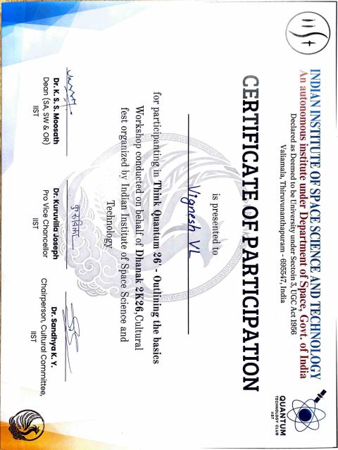 IIST Think Quantum Workshop