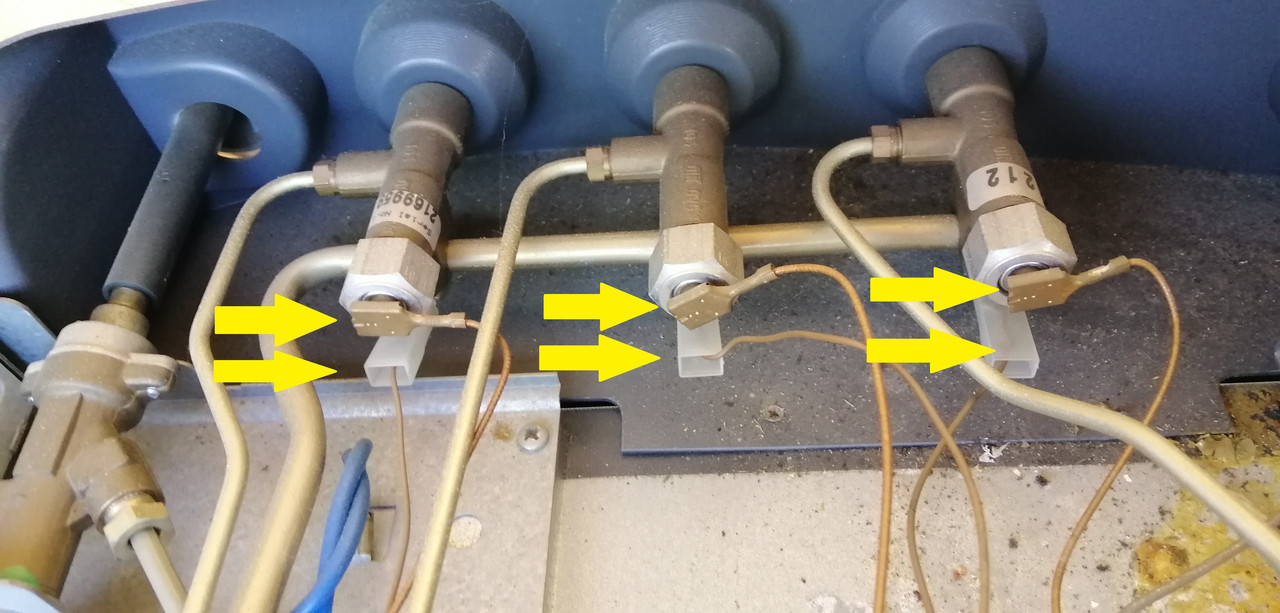 Thermokoppels kookplaat