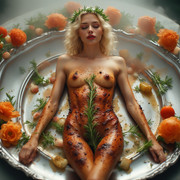 Garden wedding wom served Blonde 0 97