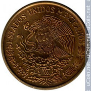 ¡¡Naranjas!! 20 Centavos. Estados Unidos de Mexico. 1973 Tipo3