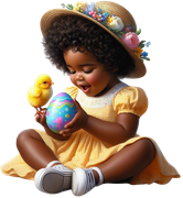 EasterGirl&Chick4AImadeByLoriM3-24