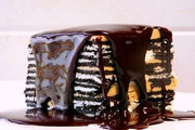 Chocolate Cookie and Peanut Butter Icebox Cake